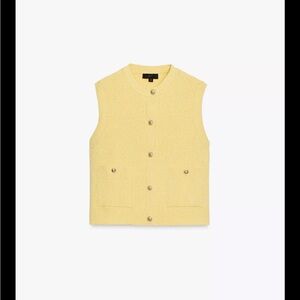 Zara Women's Yellow Sweater Vest